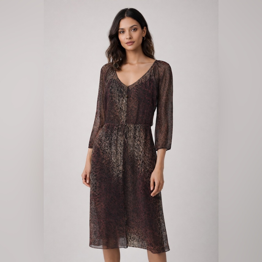 Club Monaco Silk Print Dress Size 6